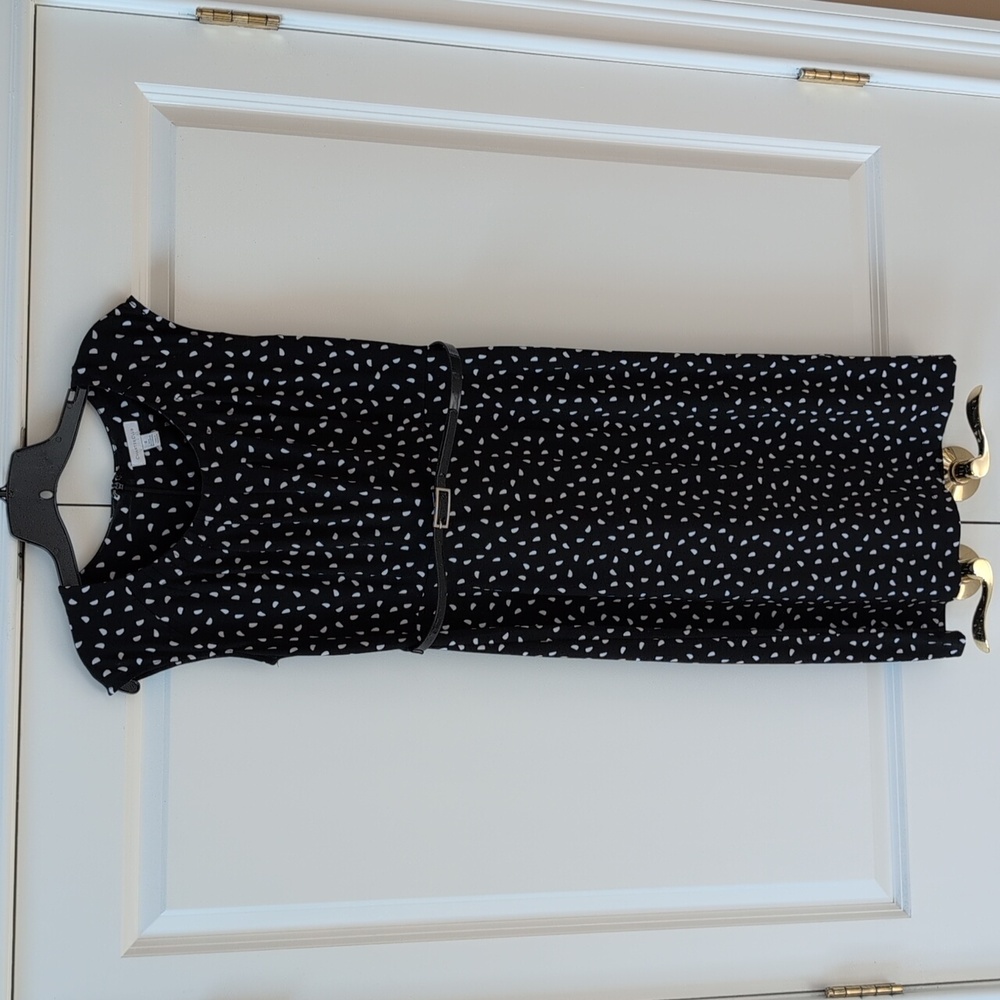 Chart Club Patterned Sheath Dress With Belt
